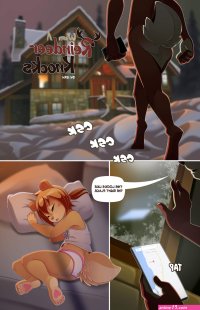When a ReinDeer Knocks Porn comic Cartoon porn comics Rule 34 comic
