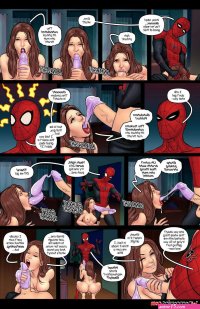 Porn comic Aunt Cumming. Chapter 3. SpiderMan. Tracy Scops. Sex comic spider turned to