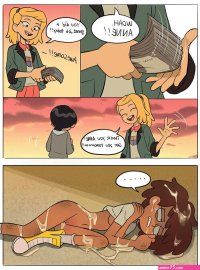 explicit artist:mangamaster anne boonchuy amphibia disney disney channel 1girl 3girls after sex aged up blonde hair bruises cash comic crying with eyes open cum cum on body cum on hair dark skin