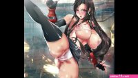 Anime girl with huge boobs and juicy pussy