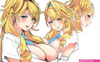 Wallpaper : anime girls hentai sketches big boobs ecchi maid outfit 1920x1200