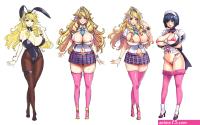 Wallpaper : anime girls hentai sketches big boobs ecchi maid outfit 1920x1200