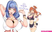 Wallpaper : anime girls hentai sketches big boobs ecchi maid outfit 1920x1200