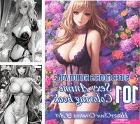 Coloring Book Anime Sexy Naughty Girls Hot Boobs Sexual Models Erotic Manga