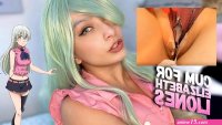 Elizabeth Liones from seven deadly sins cosplay RED LIGHT GREEN LIGHT jerk off game can you win in this game??