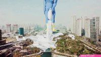 Giant Falcon Big Cock Crash the City