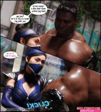 Porn comic Kitana VS Jax. Mortal Kombat. Darklord Sex comic black guy with
