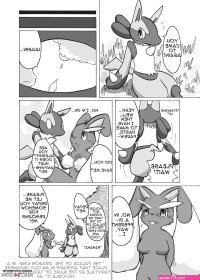 Lucario X Lopunny porn comic