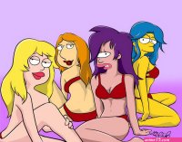 Marge and Lois Nude Porn