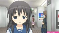 Anime girl pee in the traintrain