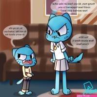Nicole Spanks Gumball Part 1 by damntohell0 Submission