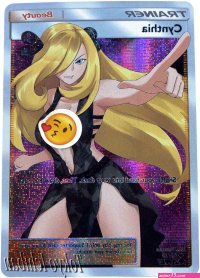 Pokémon Sexy Card Cynthia Beauty Waifu Trainer 14
