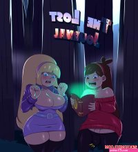 Porn comic The Lost Journal. Gravity Falls. Kenergi. Sex comic hot busty blonde
