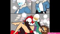 Sans Catches Papyrus Frisk Fighting Comic Dub Ft. ZenZer0 MagicalMysticVA