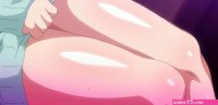 Naughty anime girl rubs her wet pussy and takes a hard pecker