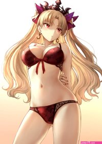 Sexy girls of anime posing in hot lingerie and stockings