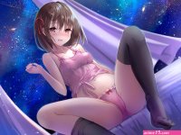 blush brown hair cameltoe night nipples original panties sakura ani see through sky spread legs stars underwear