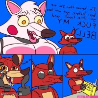 Foxy Mangle Belly Cum Inflation porn comic