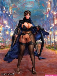 Picture of niqab hijab bimbo big ass thick belt kitsch AI porn