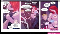 Black Widow Downtime Comic Porn with caption America Marvel Comics