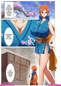 Porn comic One Piece. Nami Manga style work. MilkSennin Sex comic busty brunette met