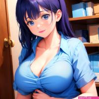 Cute anime girl big breasts by aisyf262 on DeviantArt