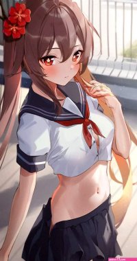 School Girl Hu Tao free hentai porno xxx comics rule34 nude art at HentaiLib.net