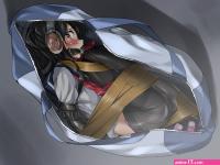 black hair blush bondage fumi11gou gag headphones original panties pantyhose school uniform underwear vibrator