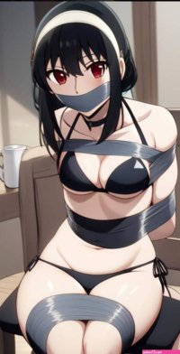 Yor forger tape gag by gabrielhashira on DeviantArt