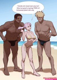 Porn comic Noelle Silva at the beach. wjs07 Erotic comic sexy babe on