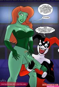Porn comic Poison Ivy x Harley Quinn. Ameizing Lewds. Sex comic redhead beauty Poison