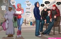 Hentai Muslim Hijab Pussy comic xxx gagbang with Arab slut mom