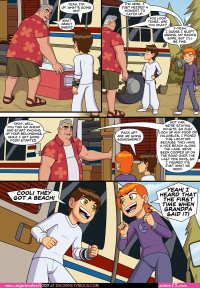 ben 10 and gwen summer kissing fuck comic image