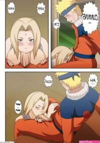 Tsunade and Naruto comics: Tsunade and Naruto are fucking in the office and almost get busted by Shizune!