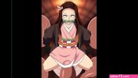 Nezuko from Demon Slayer getting pounded