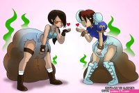 Anime Diaper Girls Pooping
