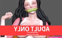 3D NEZUKO ADULT NAKED NUDE HENTAI demon slayer kimetsu no yaiba SEXY GIRL WOMAN LINGERIE ANIME 3D 3D- Cults