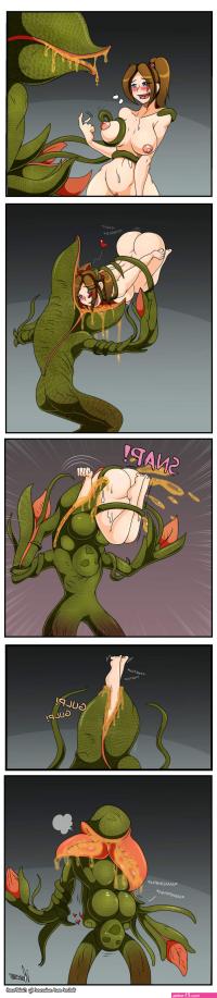 Image 88658: comic plant tentacles text vore willing