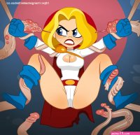 explicit artist:mangamaster kara zor-el power girl dc dc comics asterozoan birth birthing blonde hair blue eyes cameltoe dc super hero girls ear penetration femsub imminent rape imminent sex impregnation kara danvers kryptonian
