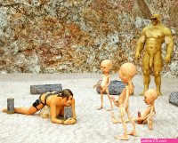 You can enjoy those naked anime girls with big boobs posing
