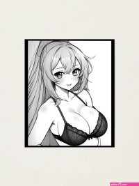 Enchanting Anime Art Waifu Material Sexy Hot Naked and Cute Anime Kawaii Girls with Big Boobs Photographic Print for Sale by CelestialChicC