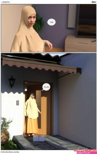 Porn comic 10 AM. Chapter 1. LoseKorntrol Hijab 3DX. Sex comic busty brunette MILF