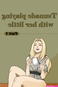 Tsunade playing with her little