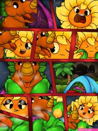 Post 5158911: BlobSlimey comic Plantsvs.Zombies Plantsvs.ZombiesHeroes SolarFlare Tricarrotops