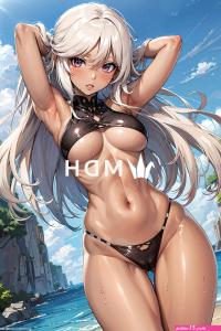 UnderBoob Biniki Girl by MyDigitalHarem on DeviantArt