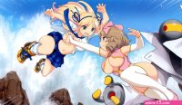 Anime artwork underboob boob grab senran kagura girls Playmat Game Mat Desk