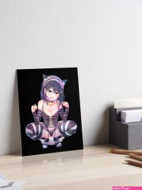 Cute anime hentai waifu material comics Art Board Print for Sale by bots95shop