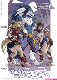 Transformation to werecat girl hentai manga