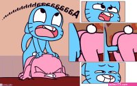 Gumball and Anais Porn comic Rule 34 comic Cartoon porn comic