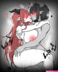 Futanari Tongue Kiss